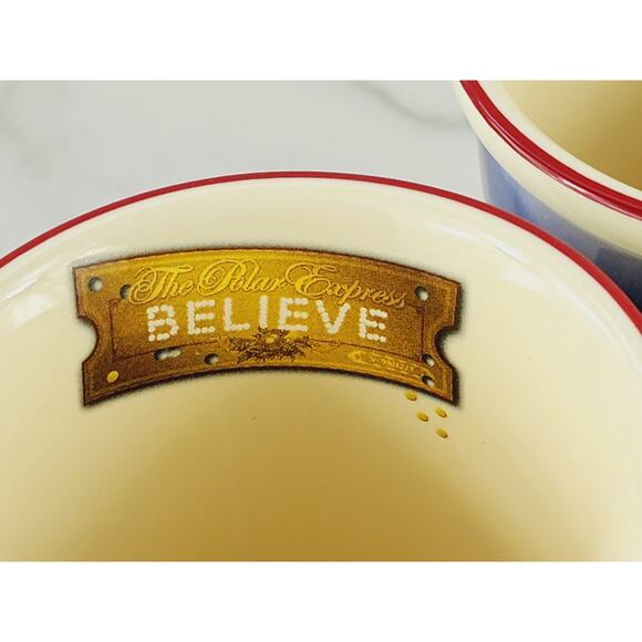 Christmas The Polar Express Coffee Mug Tea Cup 16oz Warner Bros 4 1/4" 3D x3 - Picture 10 of 16